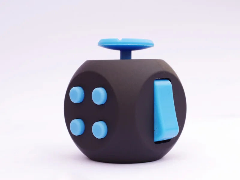 Cubo Sensorial terapêutico para Alívio da Ansiedade e Foco (12 Lados) - Ideal para Crianças e Adultos com TEA e TDAH