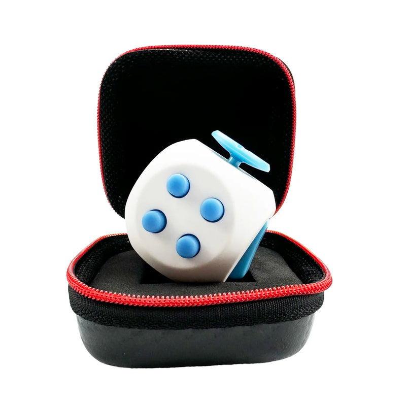 Cubo Sensorial terapêutico para Alívio da Ansiedade e Foco (12 Lados) - Ideal para Crianças e Adultos com TEA e TDAH