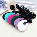 Mordedor Sensorial em formato de gota com colar - regulador e relaxante