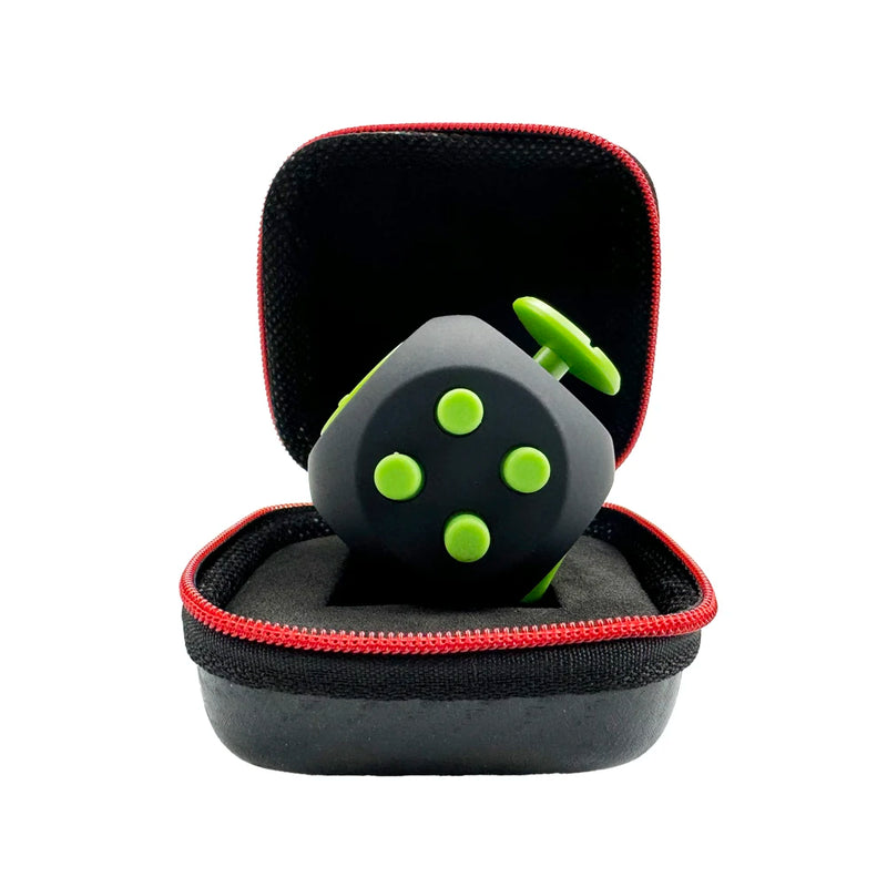 Cubo Sensorial terapêutico para Alívio da Ansiedade e Foco (12 Lados) - Ideal para Crianças e Adultos com TEA e TDAH